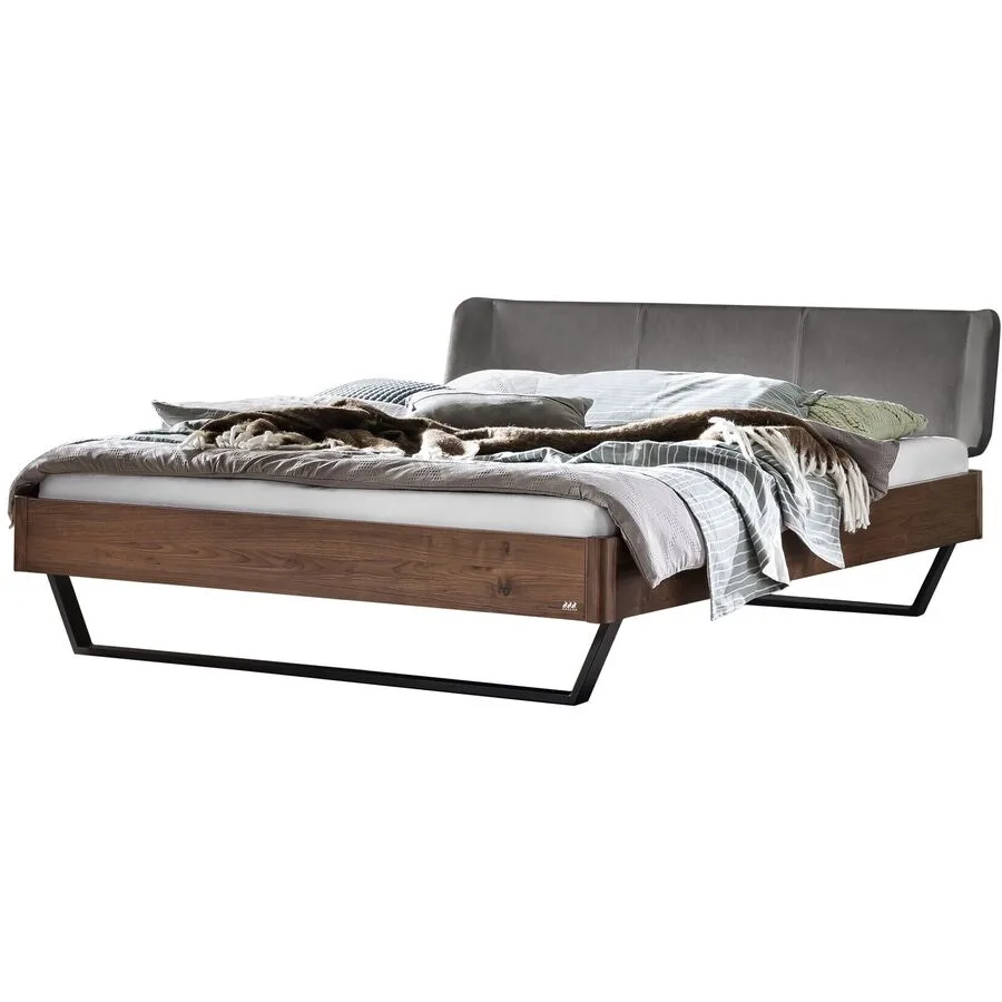 Hasena Bett Castello Braun Holz 180 x 210 cm - Farbe: Nussbaum - Bett
