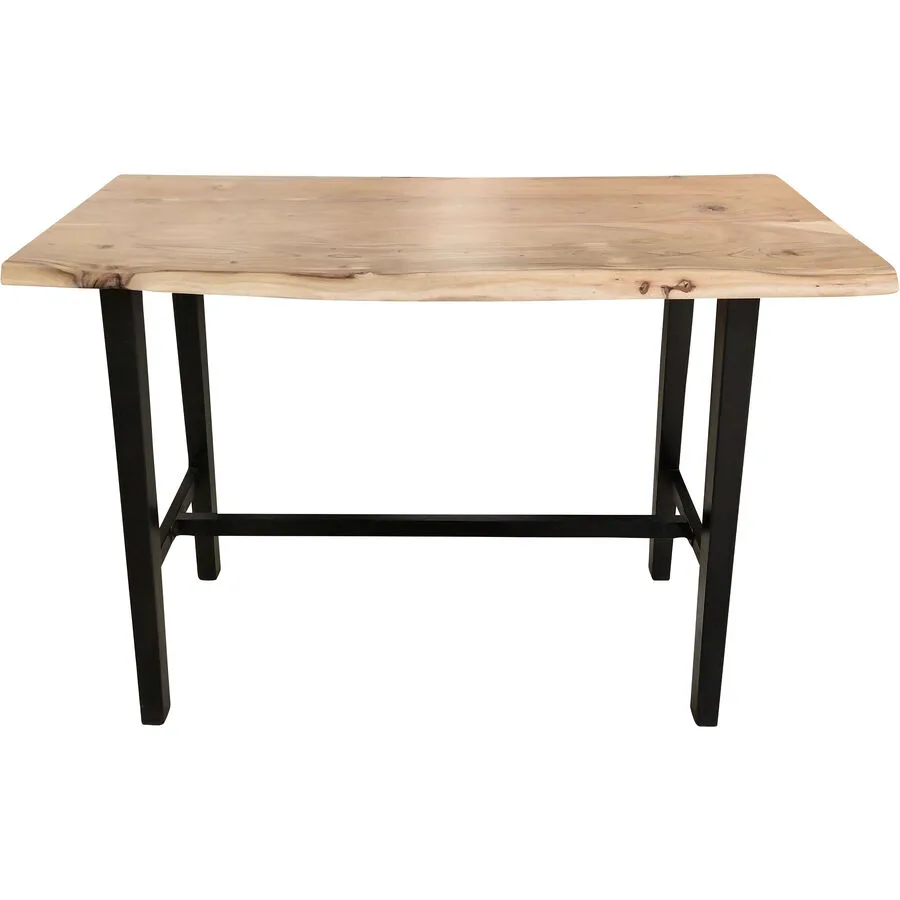 Bartisch Cem natur Akazie Massivholz B 125 T 51 cm