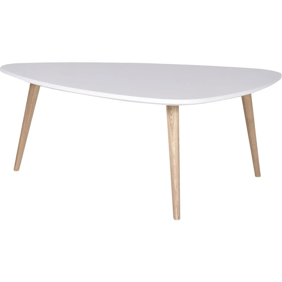 Salontisch Forlan II weiss MDF, Eiche B 90 T 60 cm