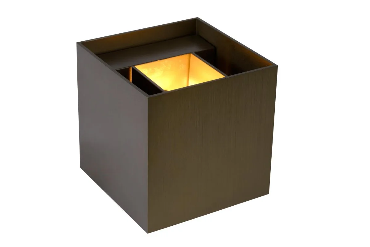 Lucide - Xio 10cm - Vägglampa - Brun
