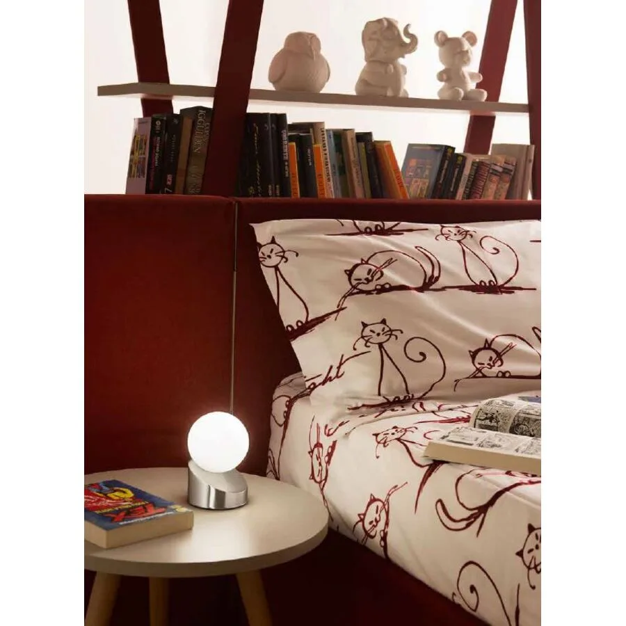 Tischlampe Gravity Silber Glas/Metall 10 cm 15 cm - Material: Metall/Opalglas - LED - Lichtfarbe: Warmweiss