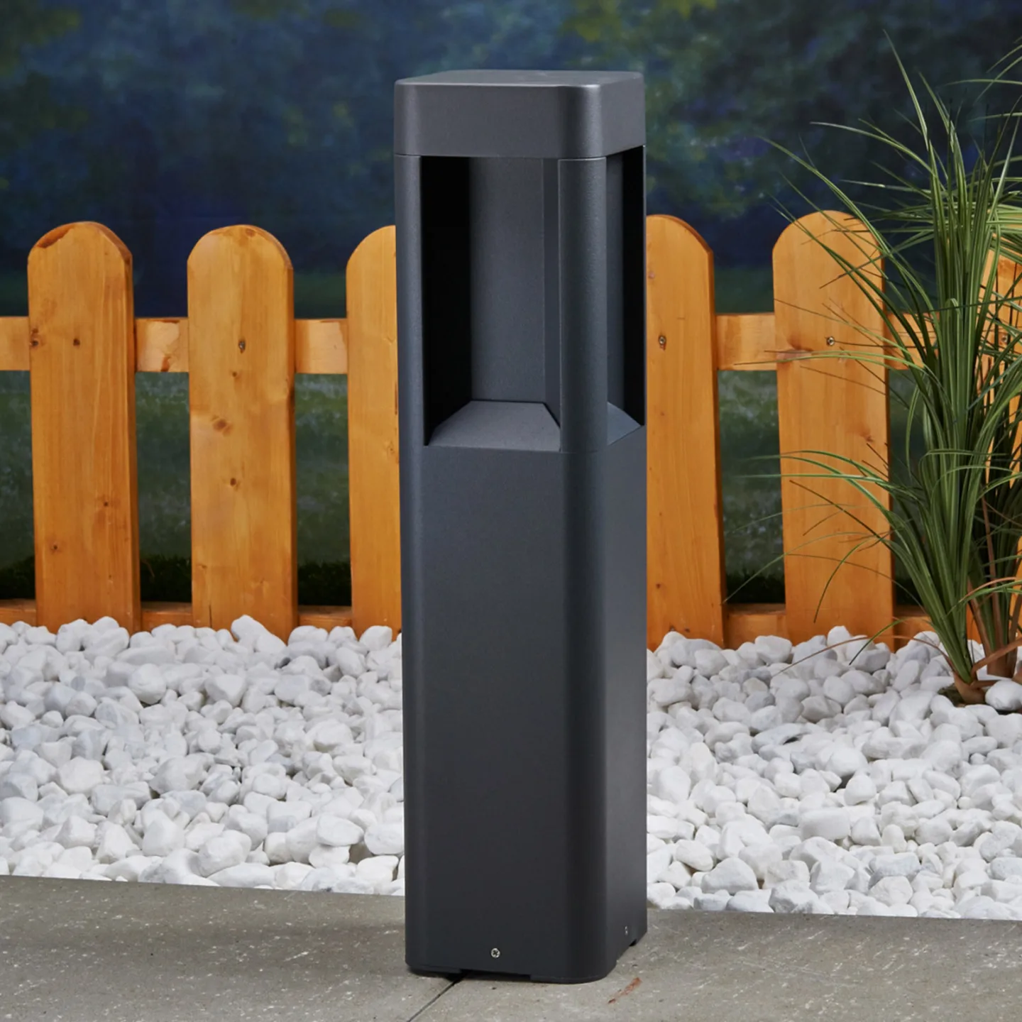 Annika Außen Gartenleuchte H50 Anthracite - Lucande - Terrasse - Modern - Metall - Einflammig