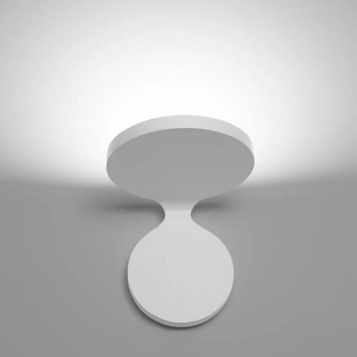 Rea 12 Wandleuchte Weiß - Artemide - Wohnzimmer - Aluminium