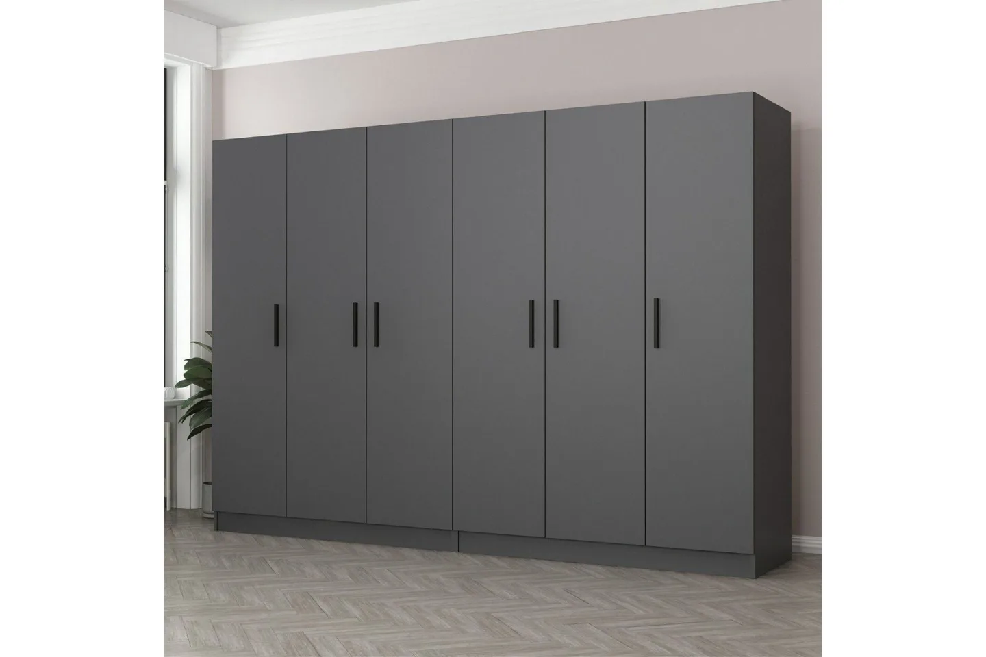 Fruitland Garderob 270 cm - Antracit