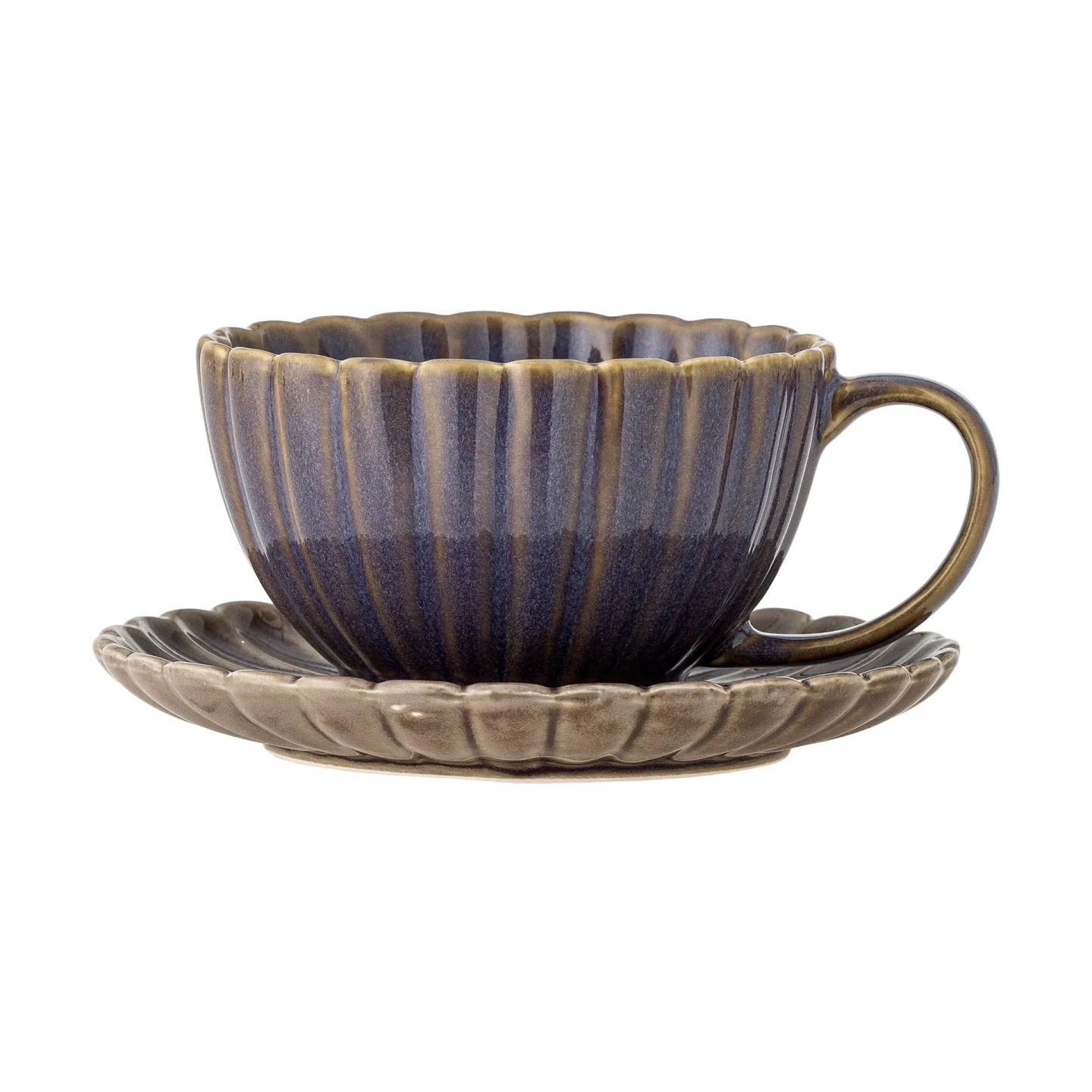 Bloomingville Latina Tasse 22 cl mit Untertasse Purple