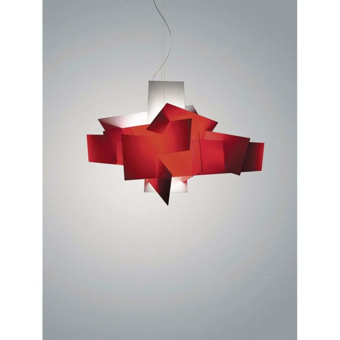 Big Bang LED Large Pendelleuchte Dimmbar Rot - Foscarini - Kunststoff