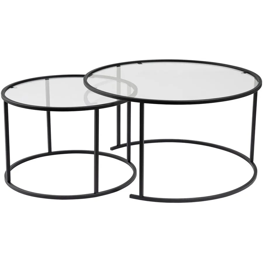 Georis Transparent Glas/Metall 80 cm