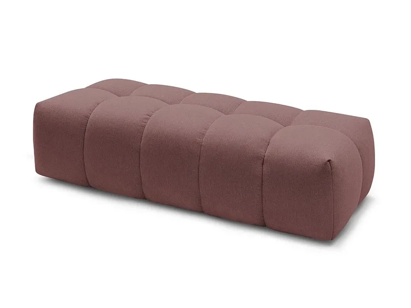 Hocker BOBOCHIC MONT-BLANC 66x180x48cm stoff chiniert rosa