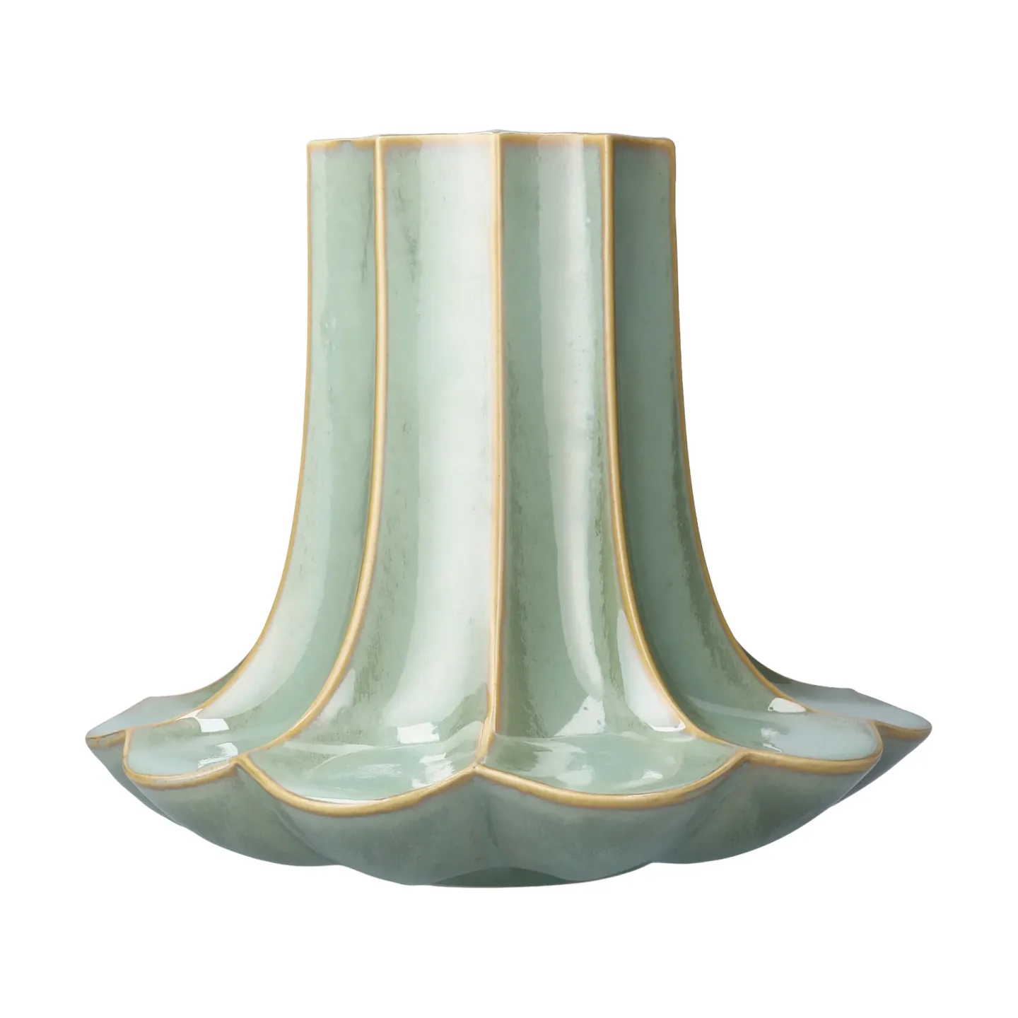 Kähler Kantarell Vase Grün, 20,5 cm