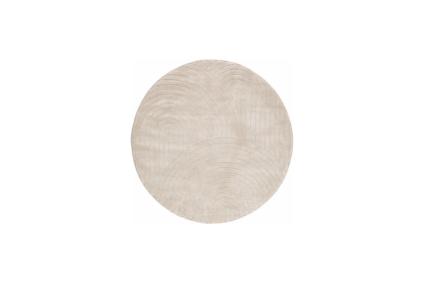 Genova Zen Wiltonmatta 200 cm Rund - Beige