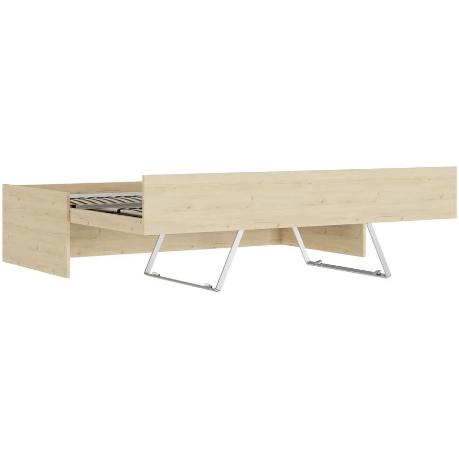 Bett Window eiche Holzwerkstoff 90 x 200 cm - Möbel Konfigurator: Traummöbel individuell zusammenstellen