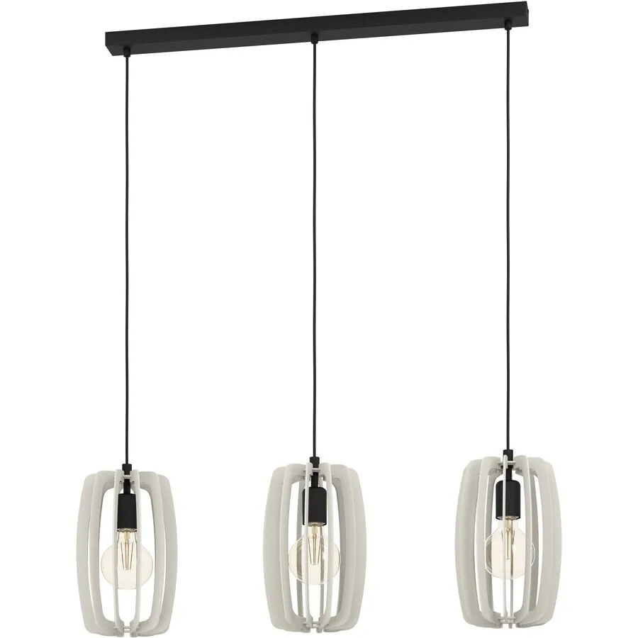 Eglo Pendellampe Bajazzara Schwarz Stahl 19 cm 110 cm