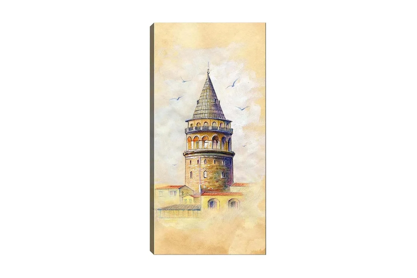Canvastavla DKY Cities & Countries Flerfärgad - 50x120 cm