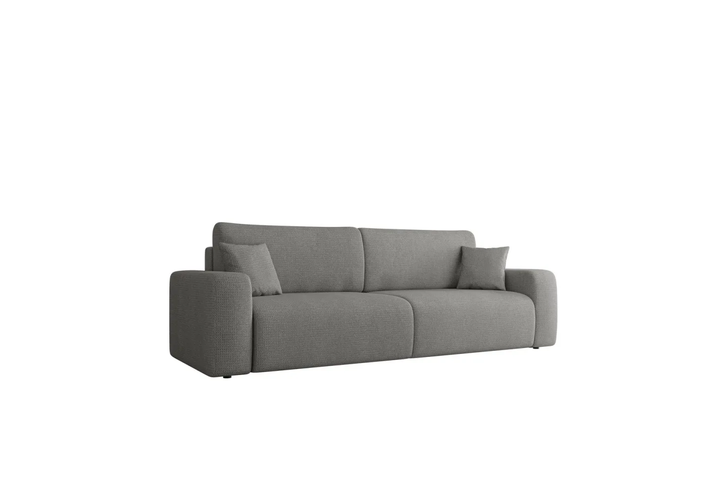Barile Bäddsoffa 3-sits i Plysch - Grå