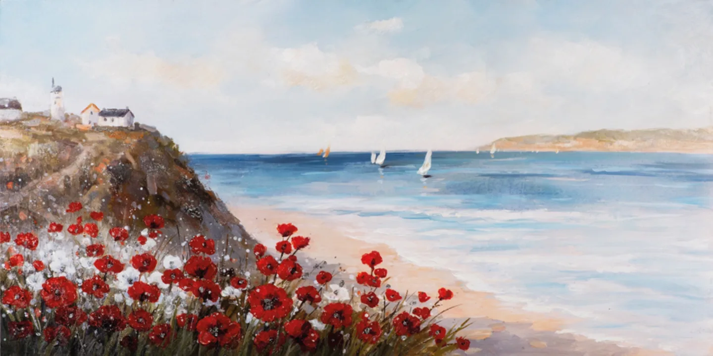 image LAND Gemälde Mohn am Meer | Schubiger Möbel