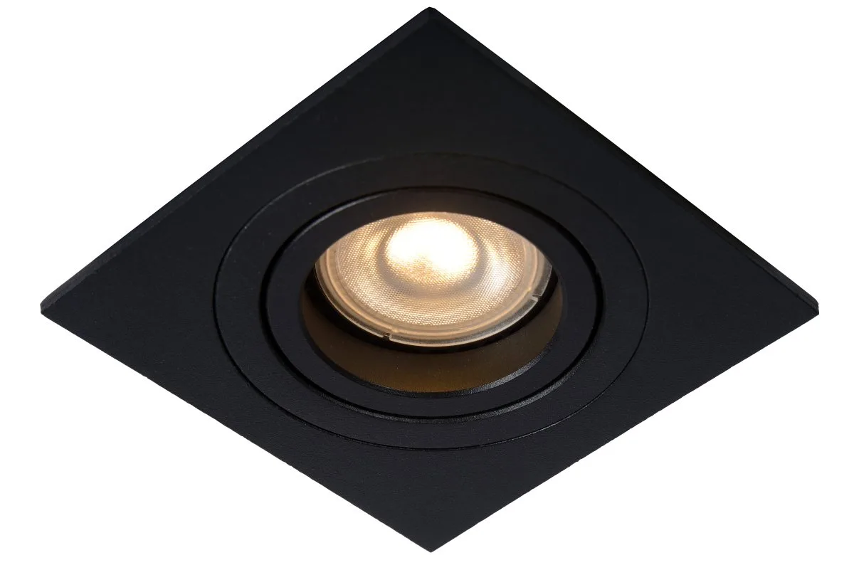 Lucide - Tube spotlight GU10 - Infälld spotlight - Svart