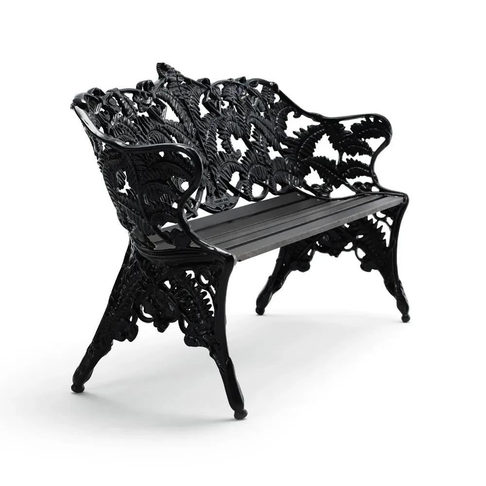 Byarums bruk Classic Sofa Mahagoni schwarz lasiert, schwarzes Gestell