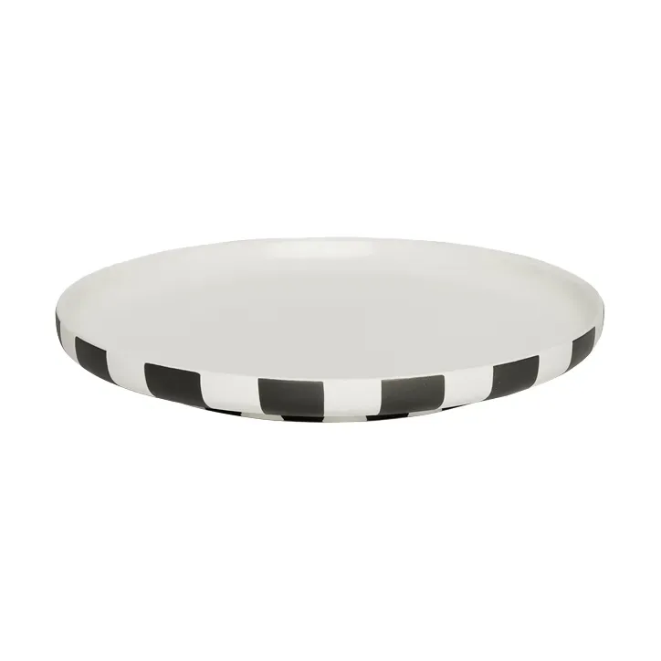 OYOY Toppu Speiseteller Ø20 cm Black-White