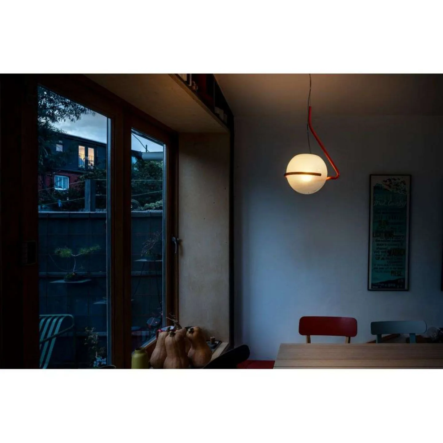 Tonda Pendelleuchte Orange/White - Foscarini - Esszimmer - Metall