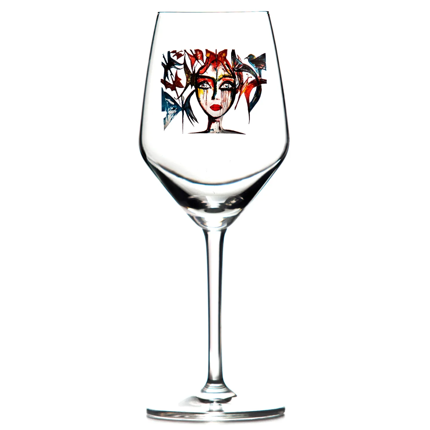 Slice of Life Vitvinsglas 22 cm - Flerfärgad