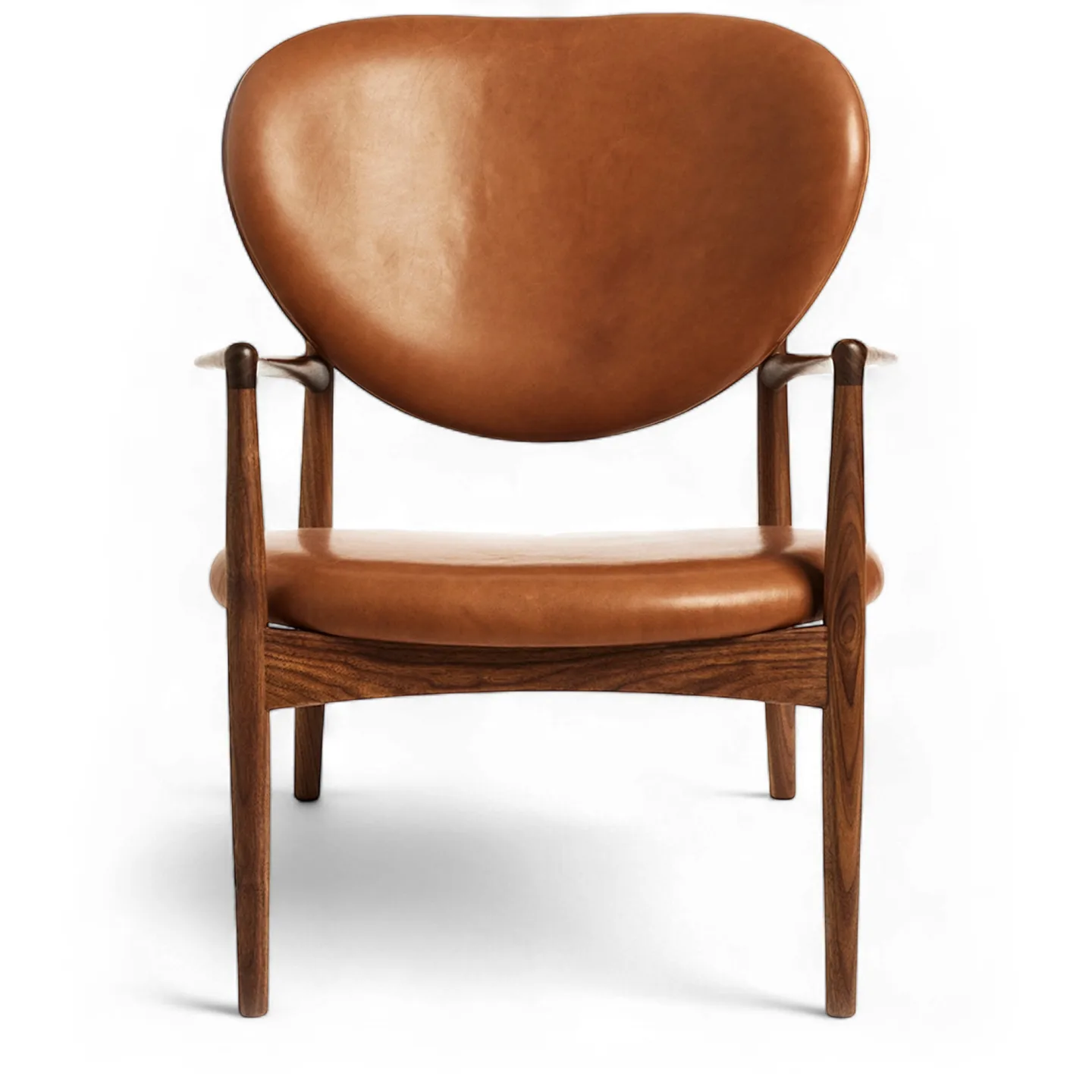 Dagmar - Medallion Chair Cognac Walnut - Fåtöljer - Nils & Eva Koppel - Träfärgad - Läder/Trä