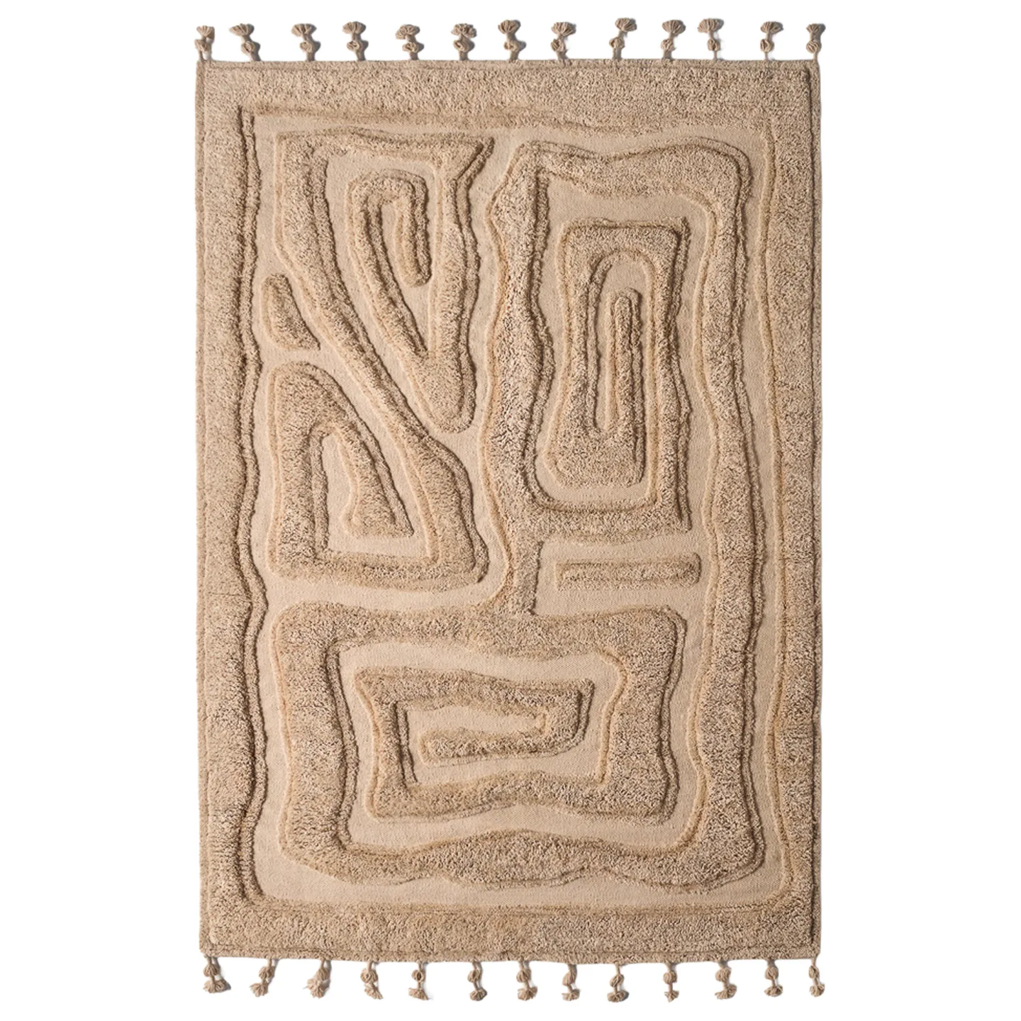 Dusty Deco - Beaten Track Rug Ginger 250x350 - Ullmattor - Matthew Williamson - Beige - Ull