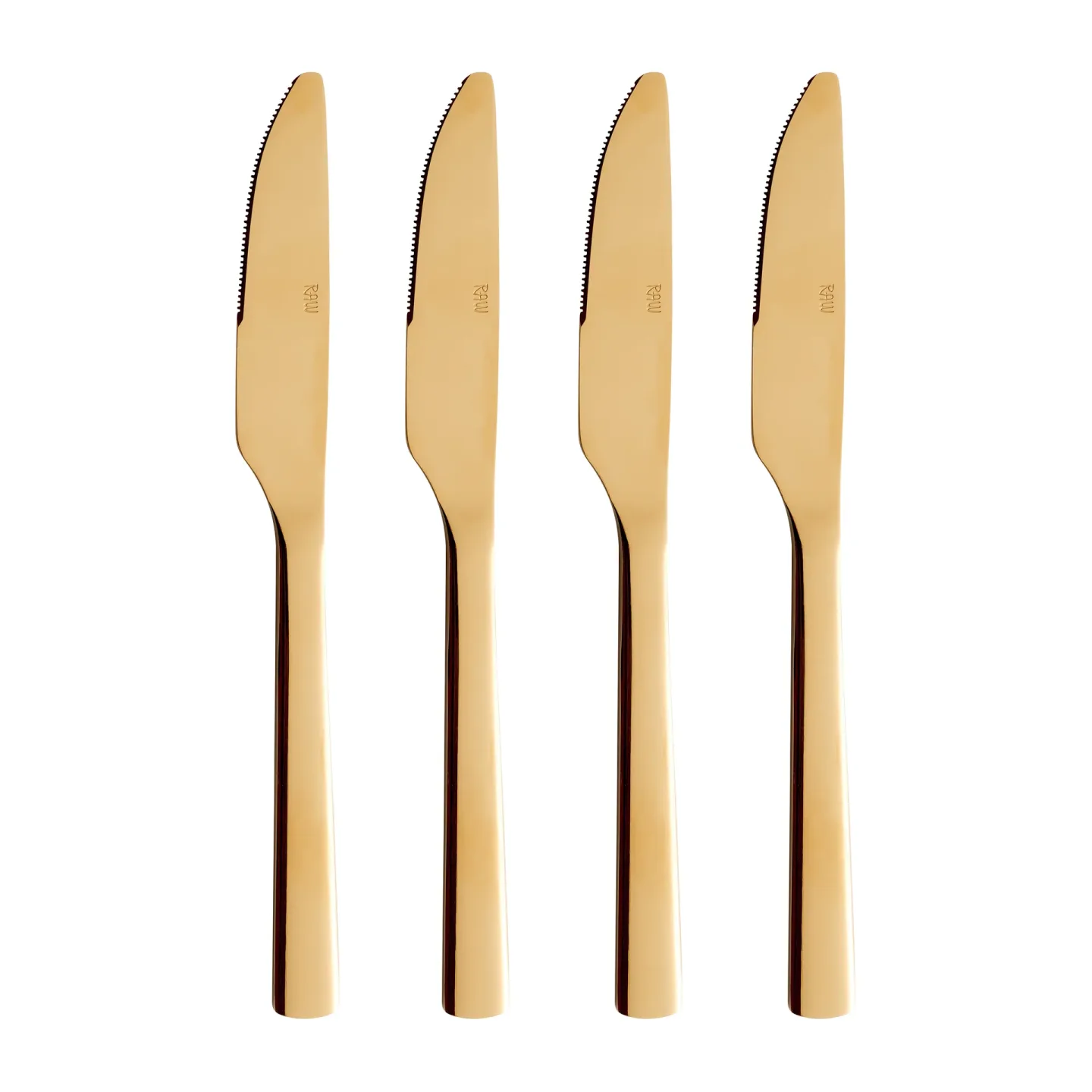 Aida Raw Messer 4er Pack Gold
