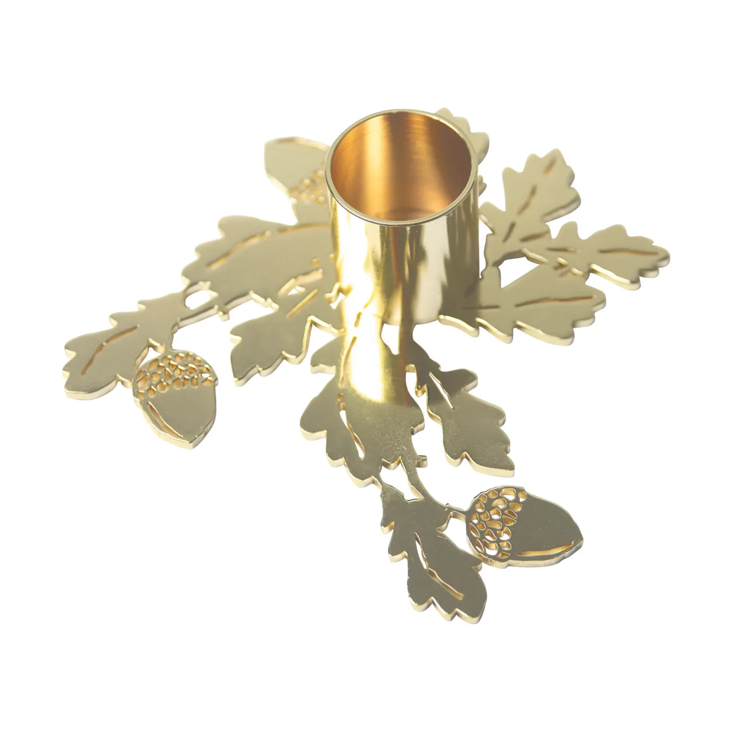 Pluto Design Oak ljusstake Guld
