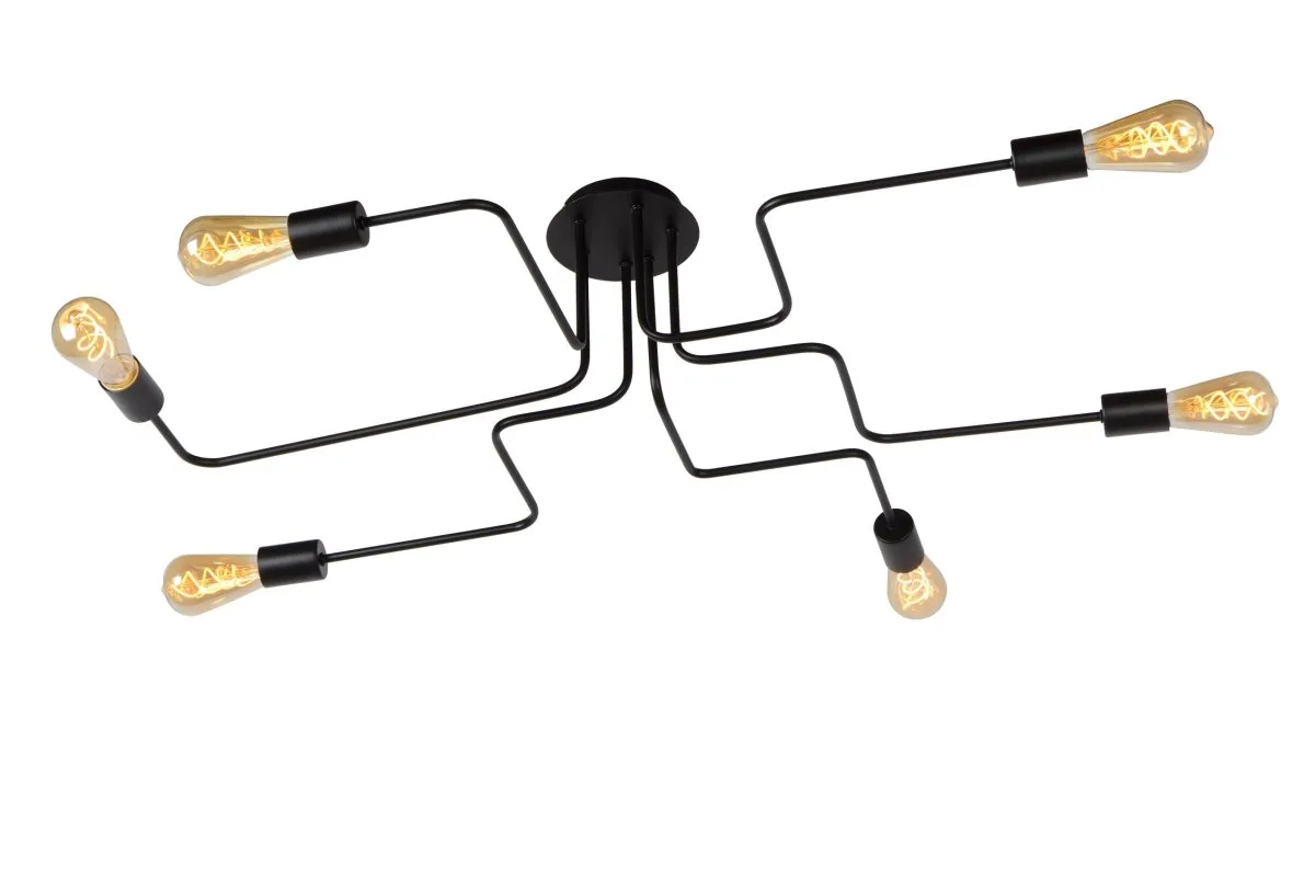 Lucide - Lester 100cm - Takplafond - Svart