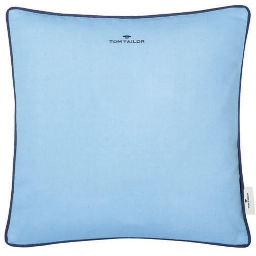 Tom Tailor Zierkissenbezug Dove Signature hellblau Polyester/Baumwolle B 40 T 40 cm