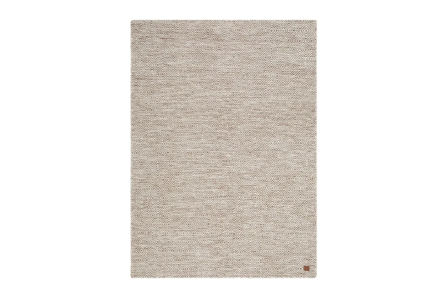 Gåsöga Ullmatta 140x200 cm Rektangulär - Beige