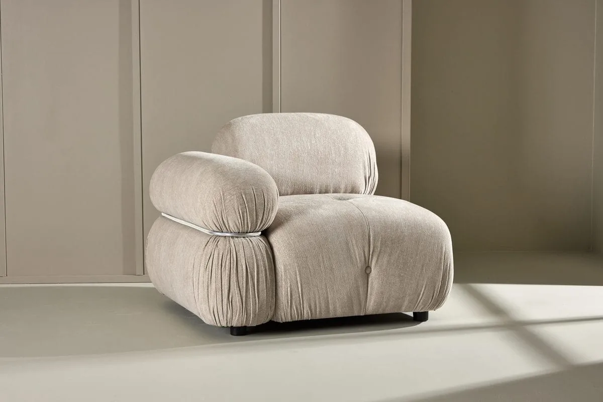 Vänstermodul Mika 95 cm - Beige