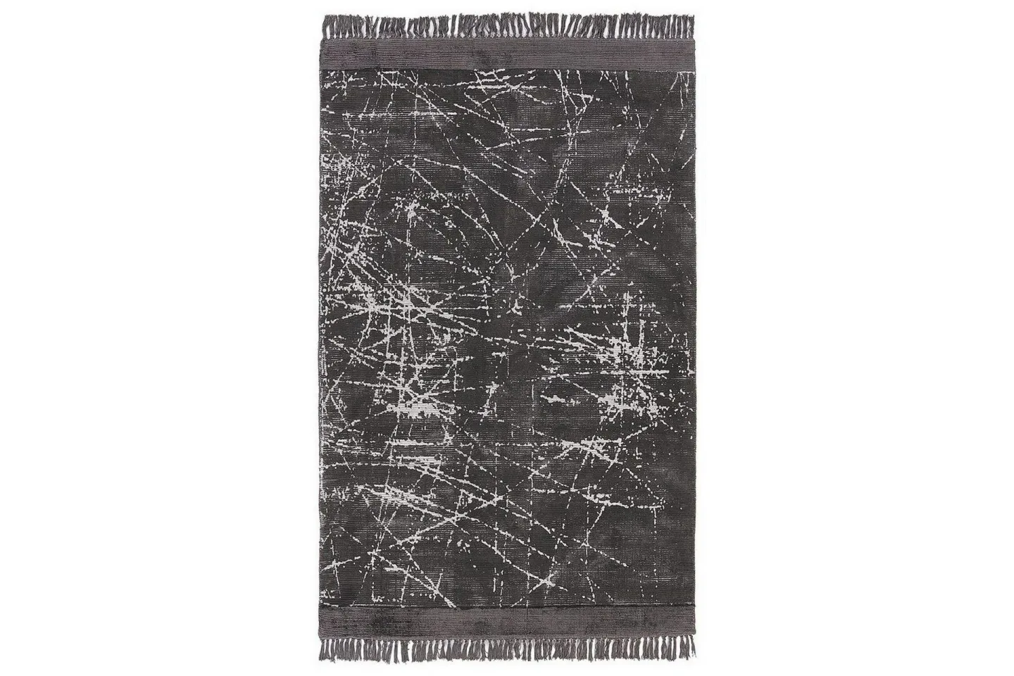 Matta Hanli - Mörkgrå, vit, 140x200 cm