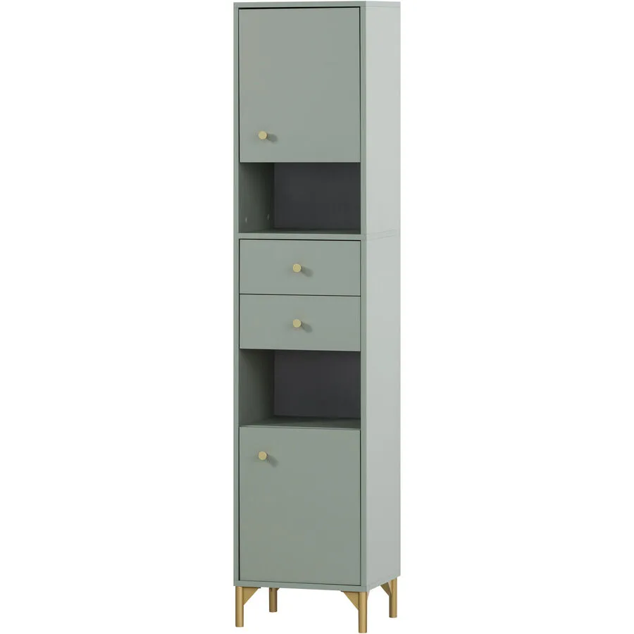 Hochschrank Joachim pistazie Holzwerkstoff B 40.3 cm T 33.05 cm H 181.6 cm