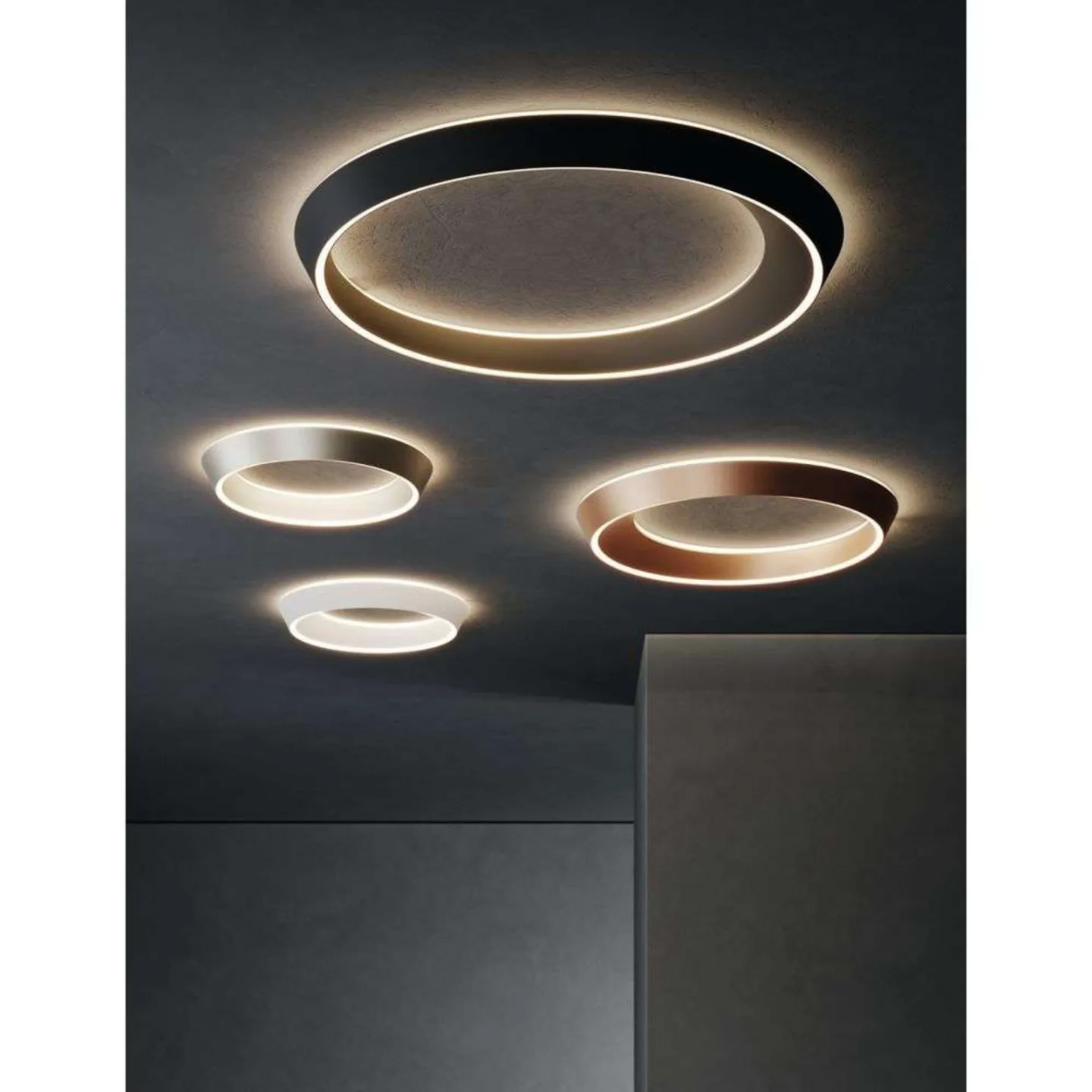 Tidal 75 Deckenleuchte 2700K Matt Weiß - Lodes - Wohnzimmer - Aluminium - Ring