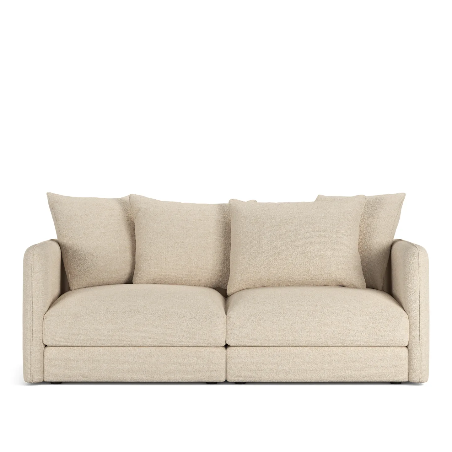NOGA - Pavarotti 2-Seater, Removable Cover, Cushion Variant 01, Lucinasco 20 - Soffor - Beige