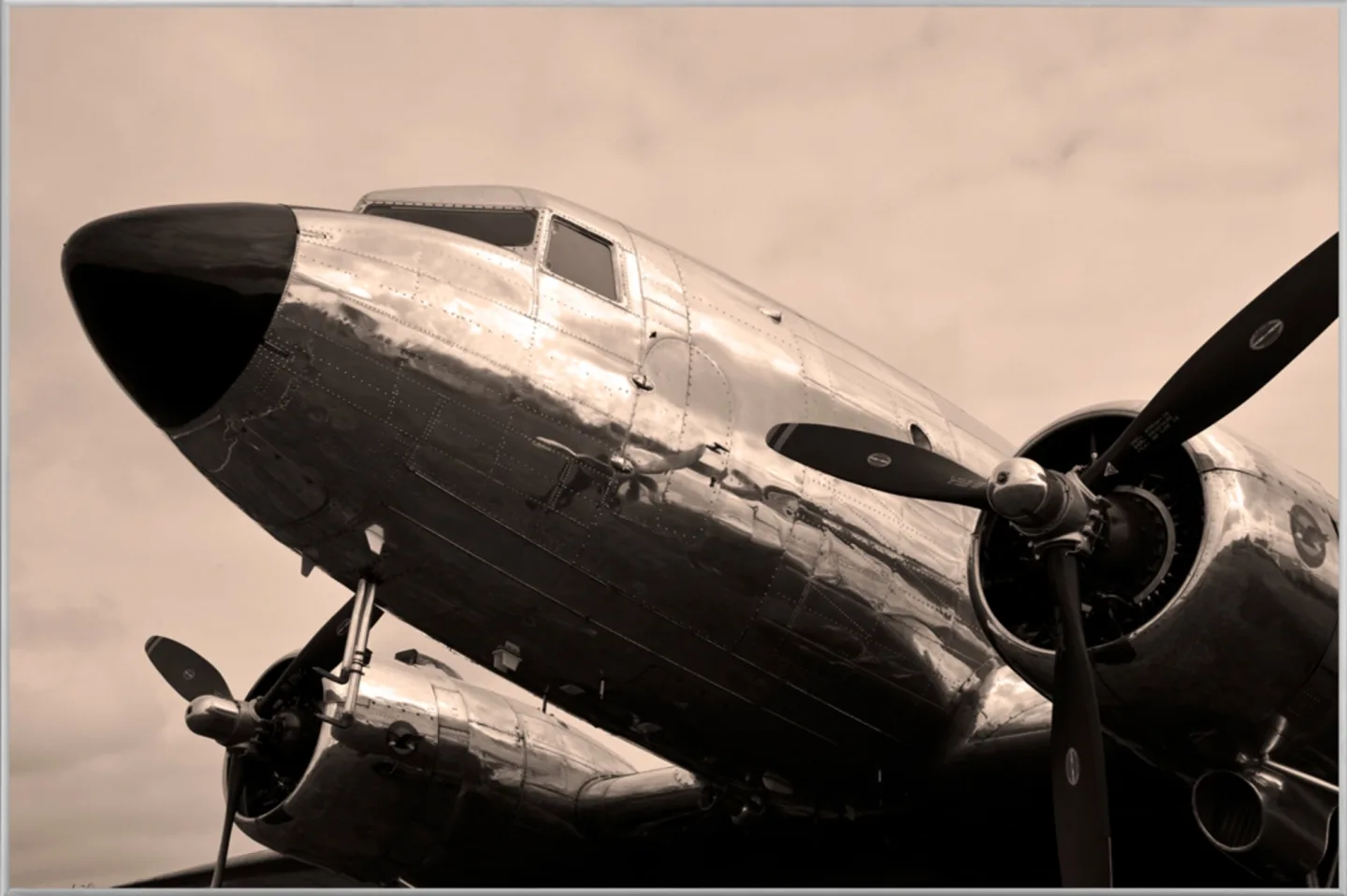 image LAND Bild mit Rahmen Flugzeug | Schubiger Möbel