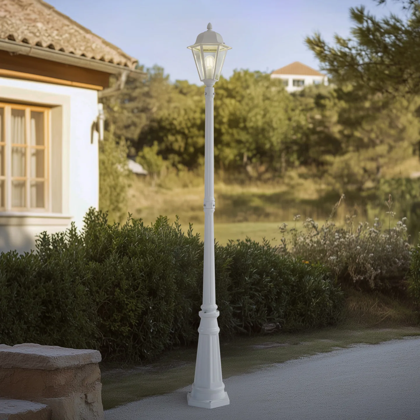Edana Utomhus Lampa Vit - Lindby - Modern - Aluminium - Med en ljuskälla