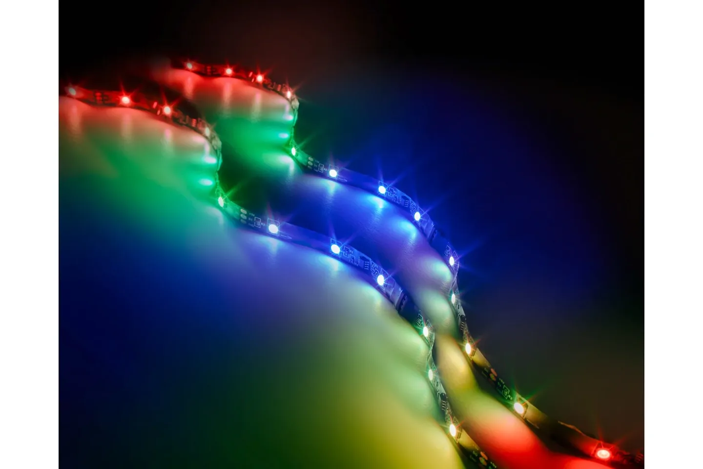 Screen LED-stripe för 21” skärm 1,2 m svart RGB - Svart