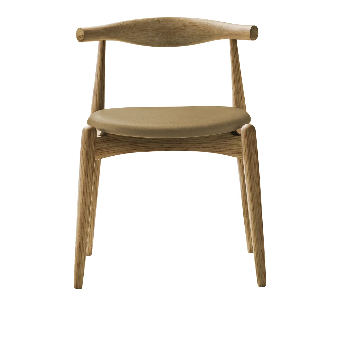 Carl Hansen - CH20, Oljad Ek, Lädergrupp B Thor - 325 - Matstolar - Hans J. Wegner - Träfärgad - Trä