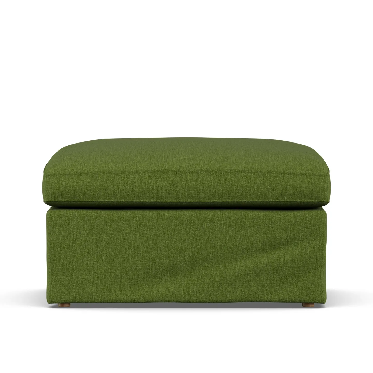 1898 Linnevik Fußhocker Luiza Green 3975-Eiche weiß geölt, mit Volant