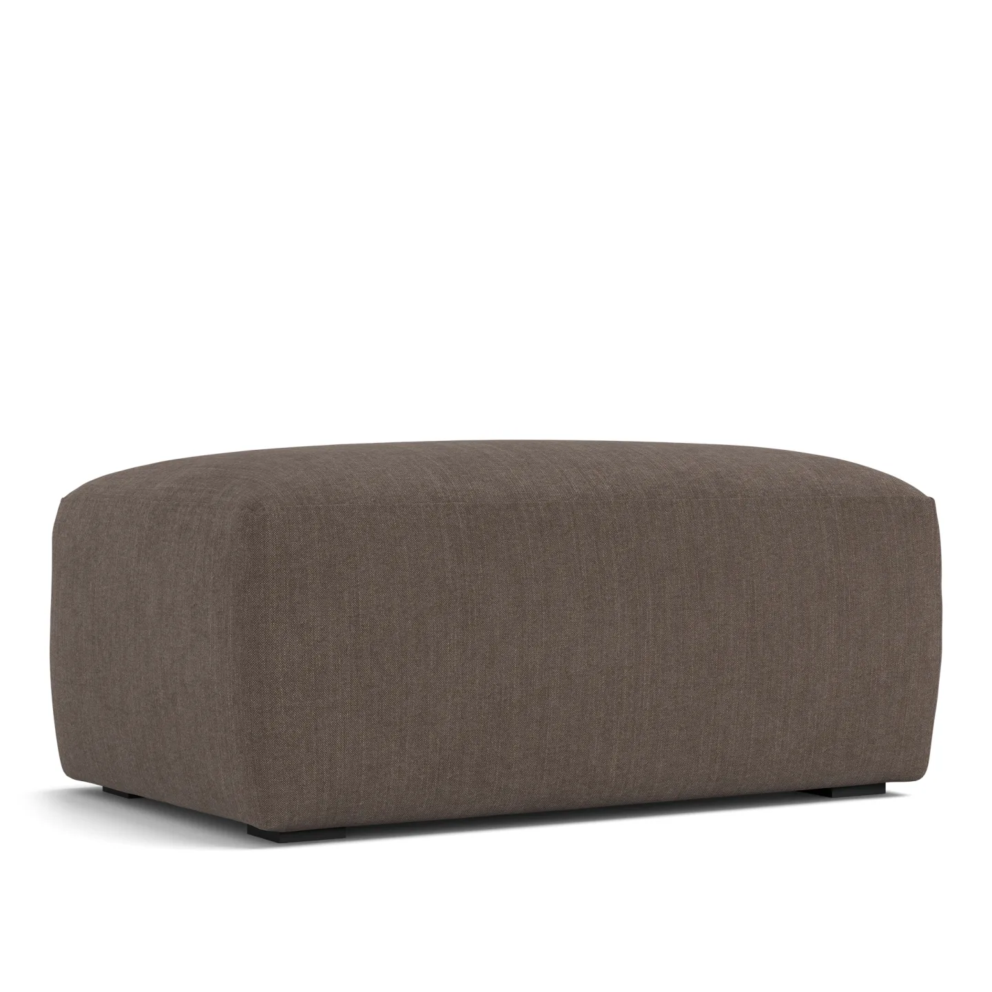 NOGA - Brick Ottoman Shadow Dark Brown - Fotpallar - Brun - Dun/Metall/Trä/Textilmaterial