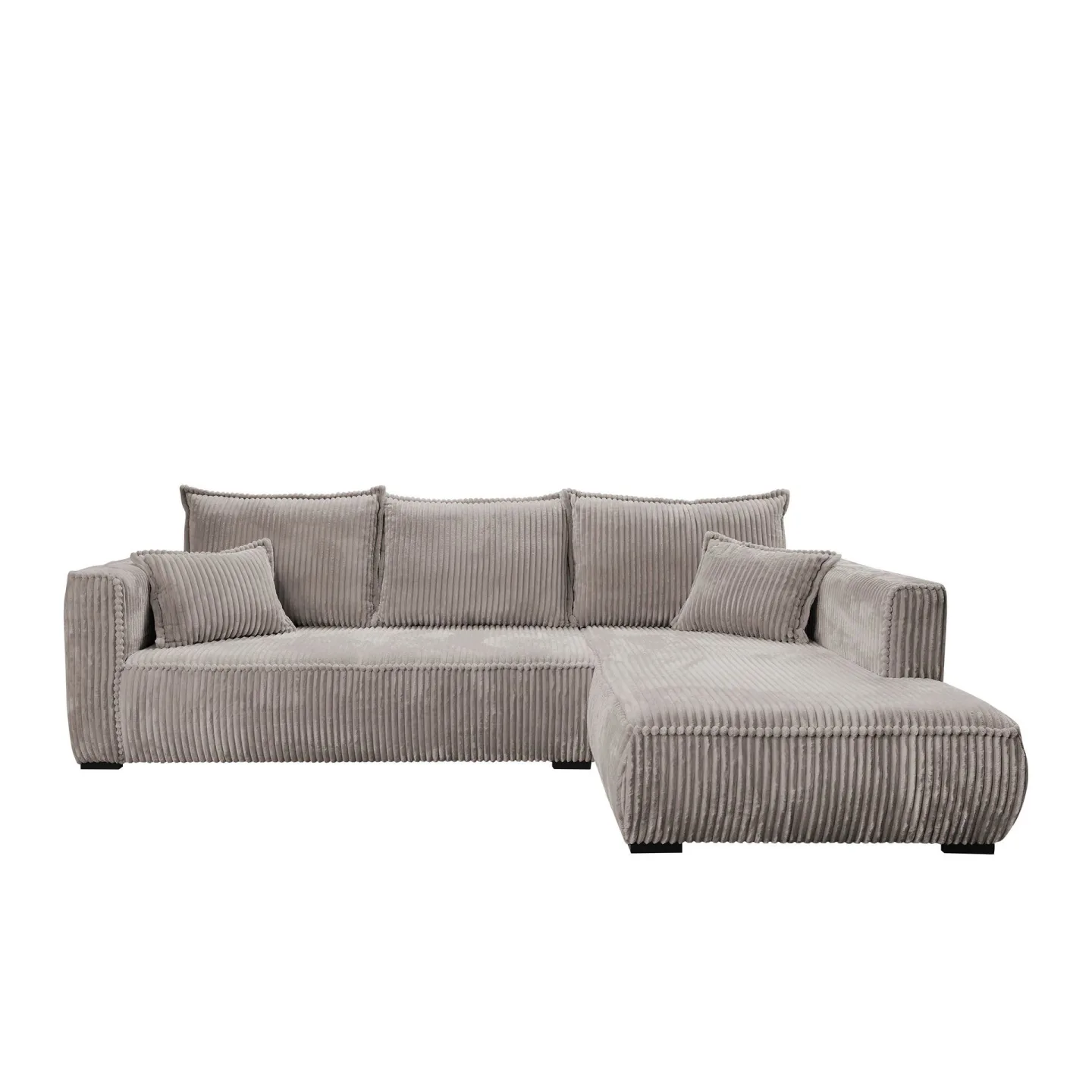 Puente 4-sits Soffa med divan - grå