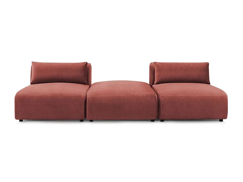 3er Sofa BOBOCHIC JEANNE Samt orange