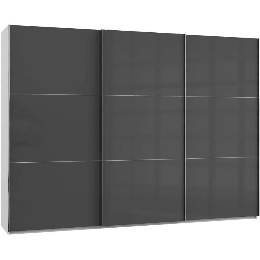 Kleiderschrank Sanko grau Holzwerkstoff B 300 cm