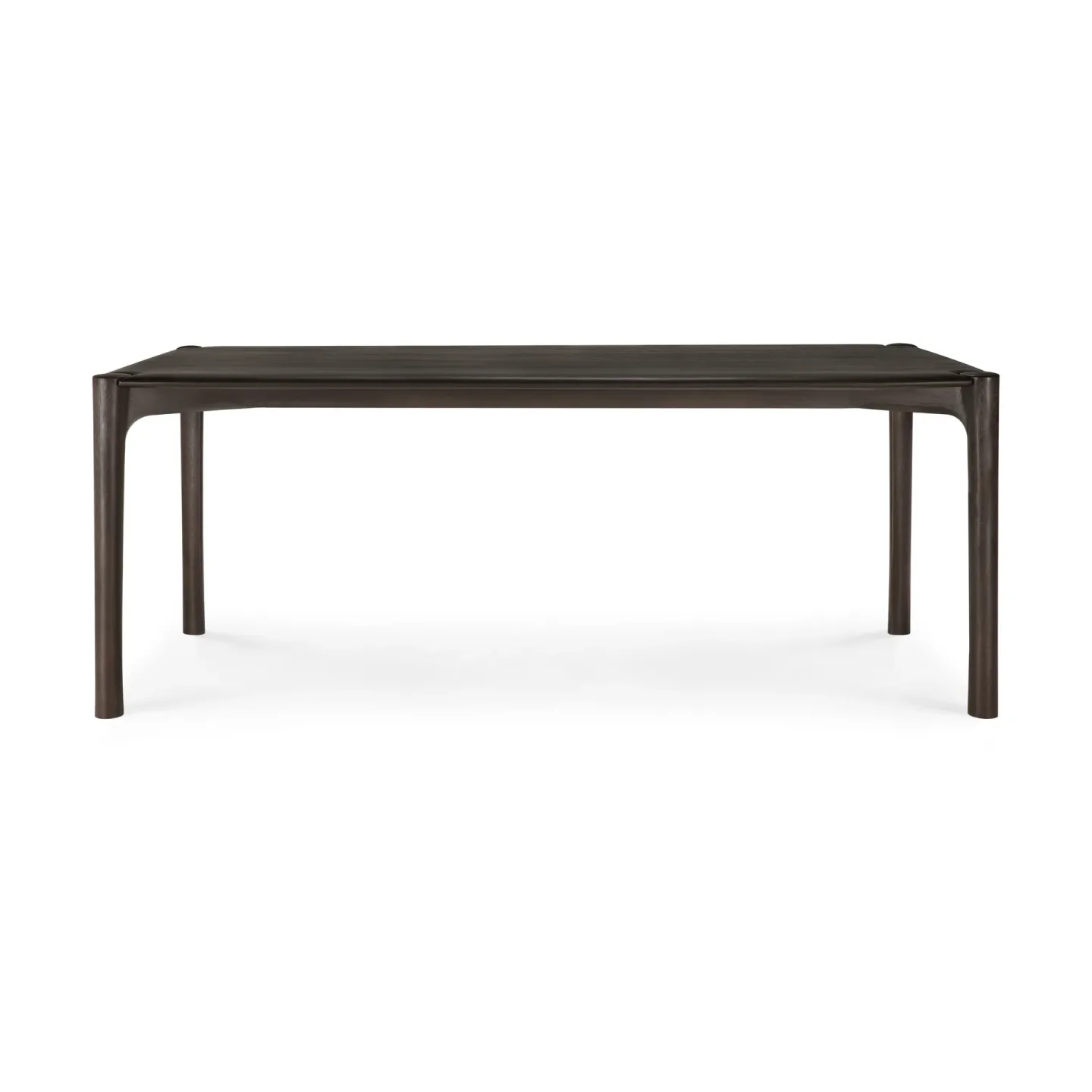 Ethnicraft PI Esstisch Dunkelbraunes Teak, 200x95 cm