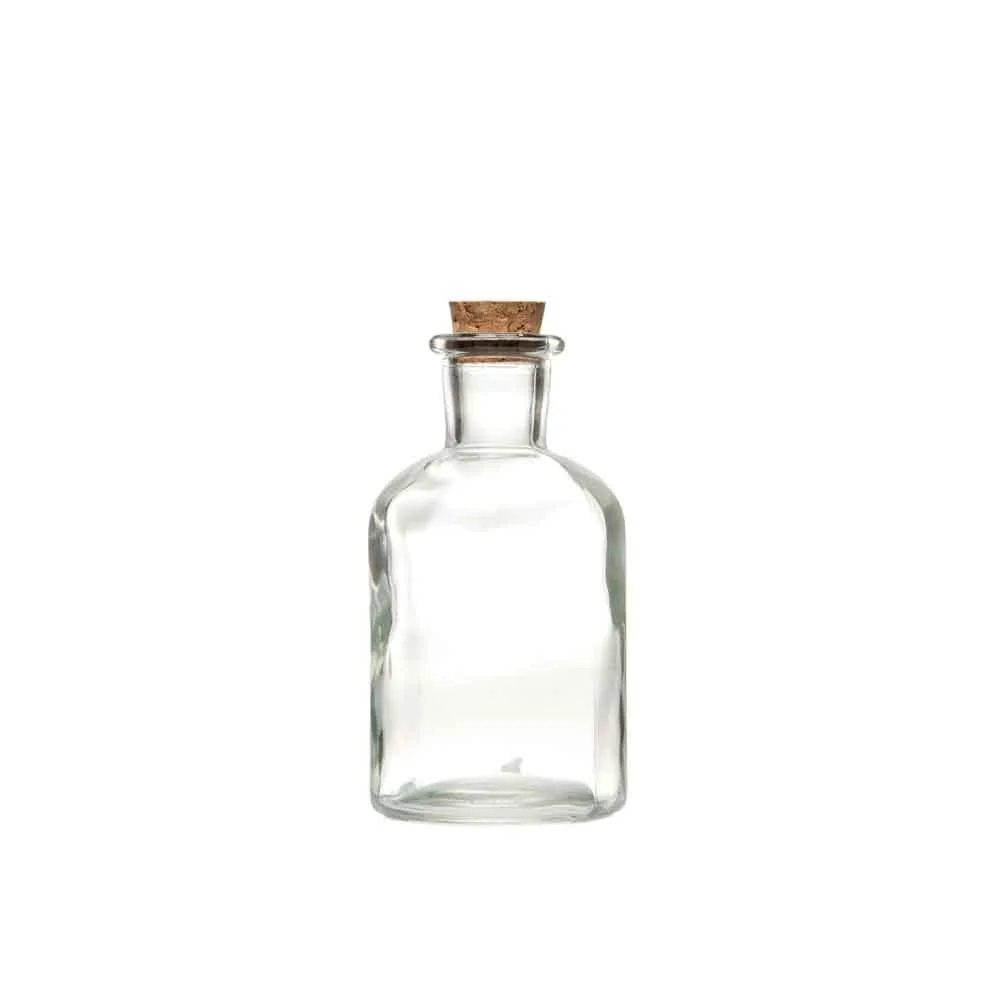 Glasflaska med kork Klar 150 ml