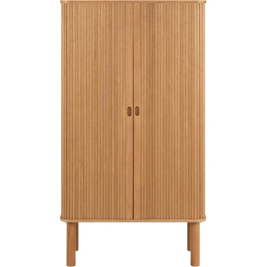 Highboard Sheryl eiche MDF B 80 H 145 cm
