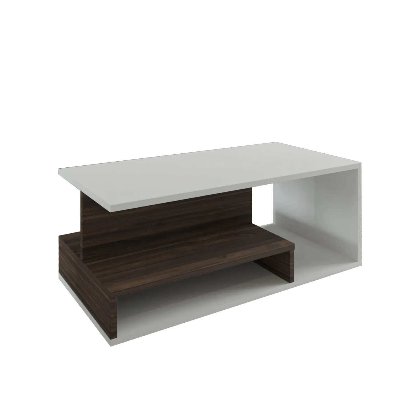 Fenlo Soffbord 90x35x44,8 cm - Vit valnöt