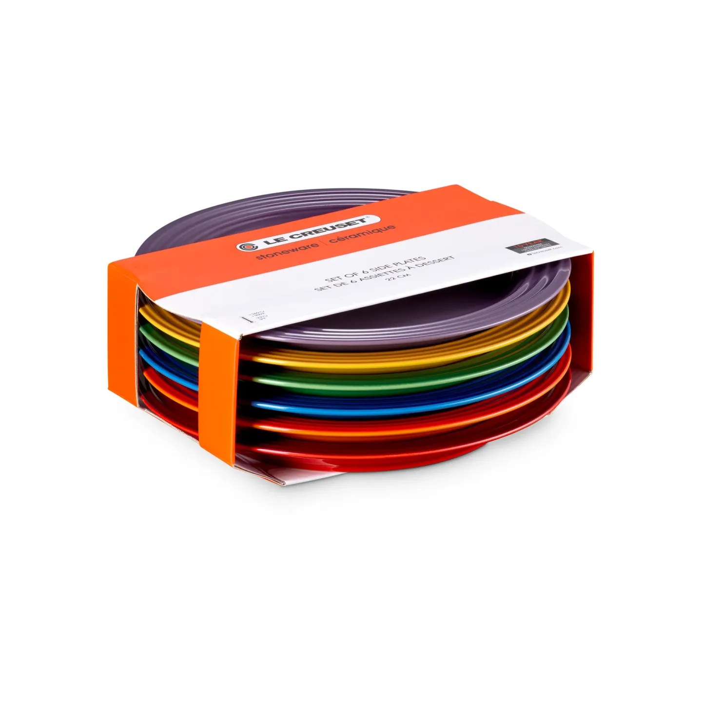 Le Creuset Signature Steingut Frühstücksteller 6-teilig Rainbow